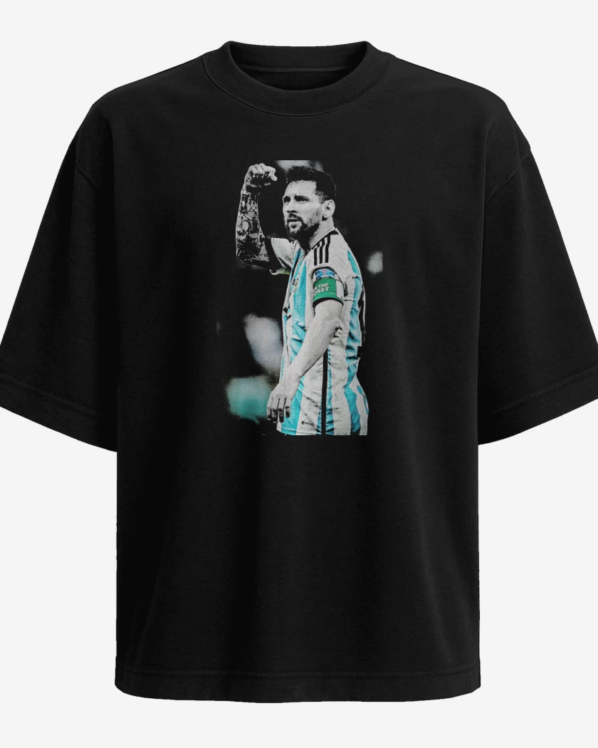 Polera Oversize Leo Messi Argentina