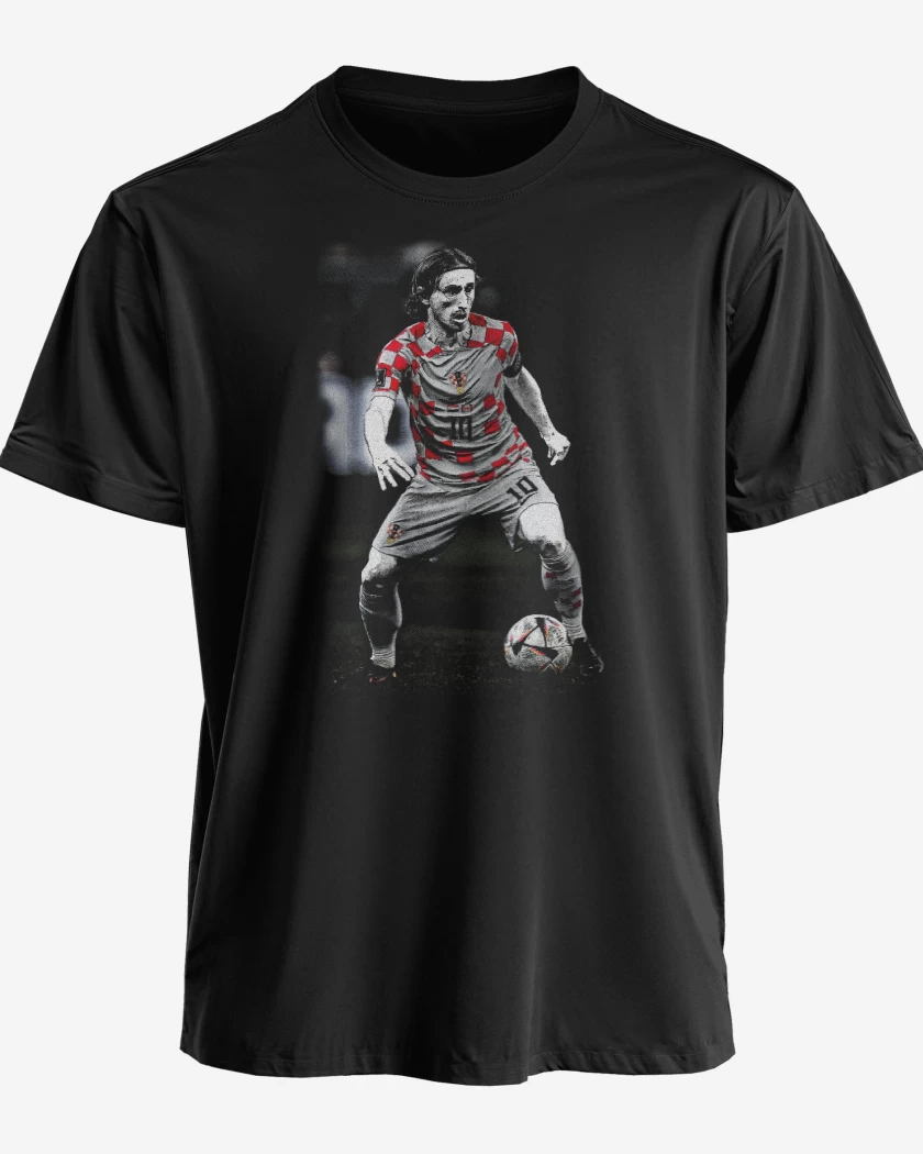 Polera premium Negro de Luka Modric Croacia 