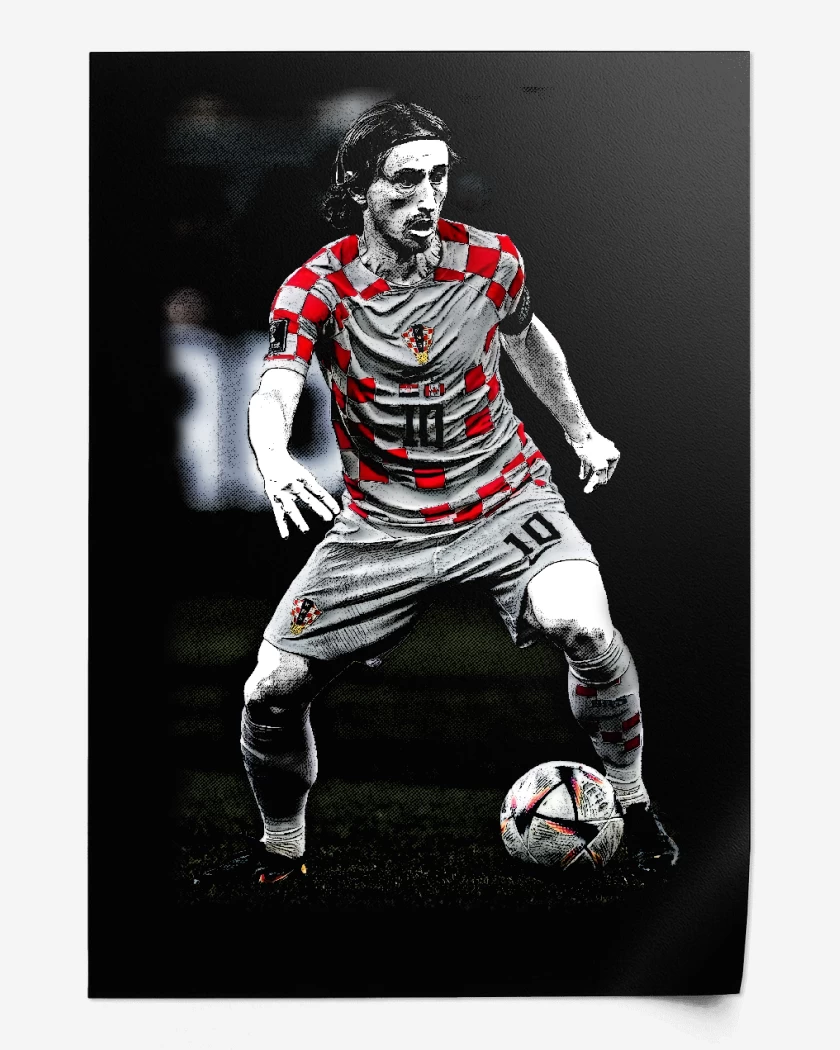 Print Luka Modric Croacia 