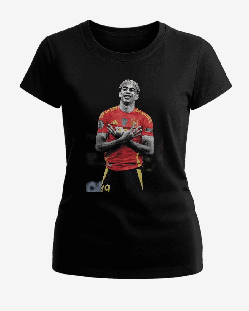 Polera de Mujer Negro de Lamine Yamal España