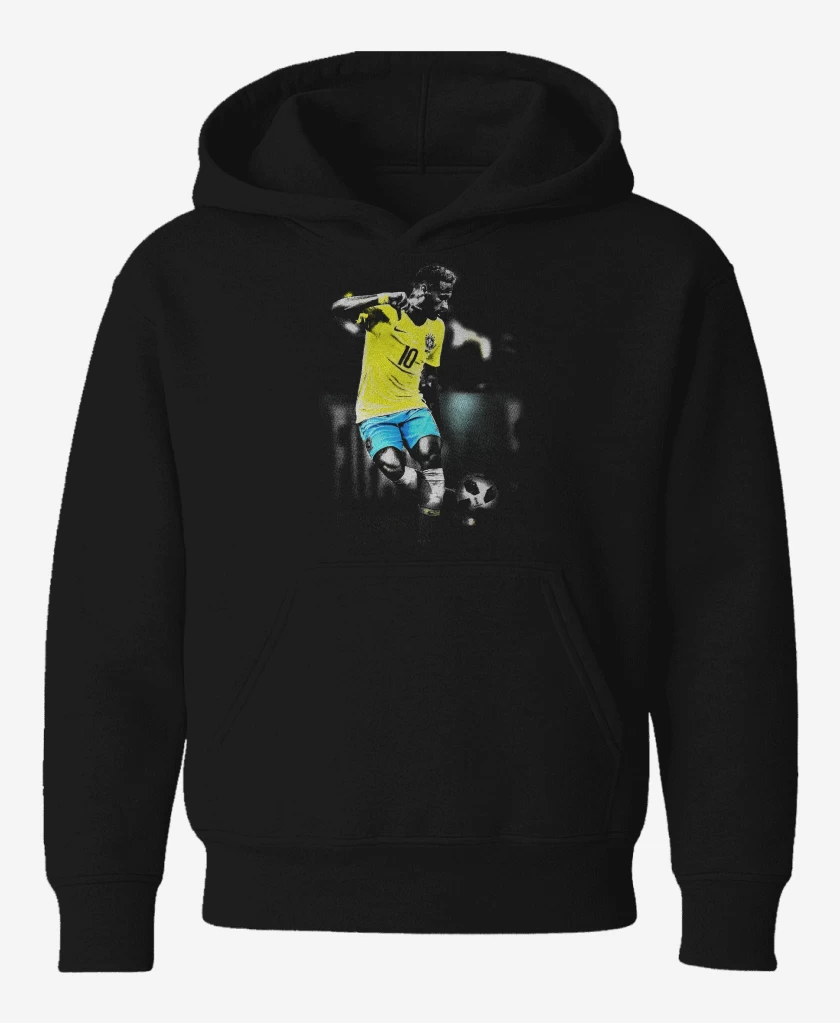 Poleron de niño Negro de Neymar JR Brasil 