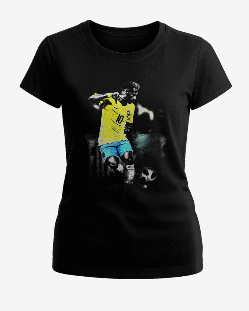 Polera de Mujer Negro de Neymar JR Brasil 