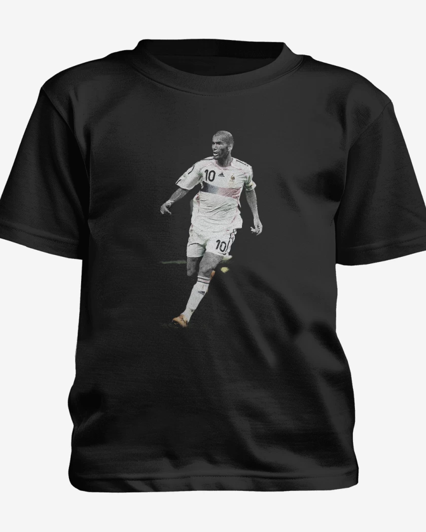 Polera de niño Negro de Zidane Francia
