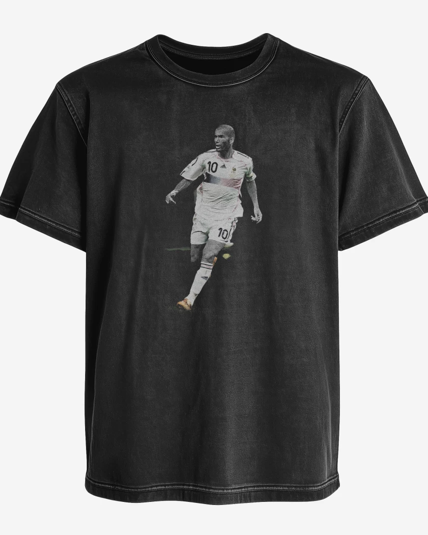 Polera desgastada Zidane Francia