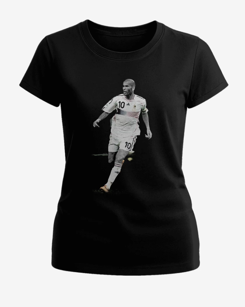 Polera de Mujer Negro de Zidane Francia