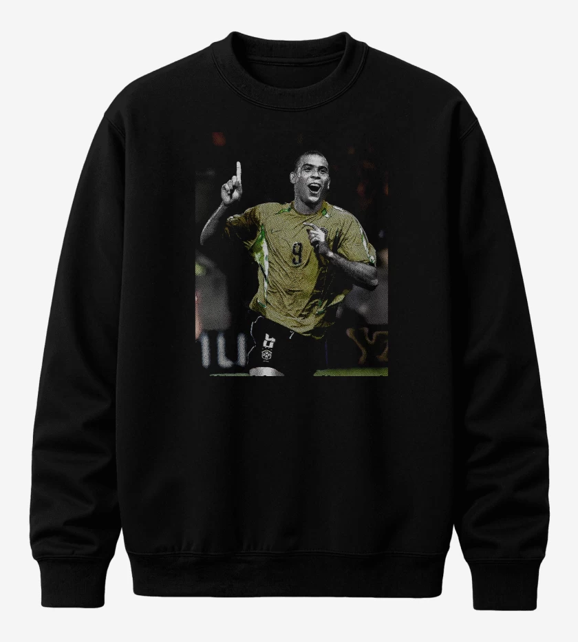Poleron polo Negro de Ronaldo Brasil 