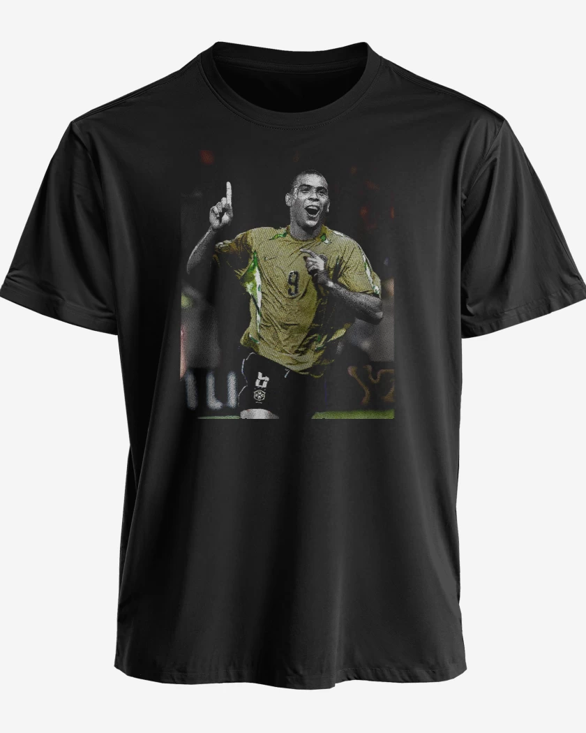 Polera premium Negro de Ronaldo Brasil 