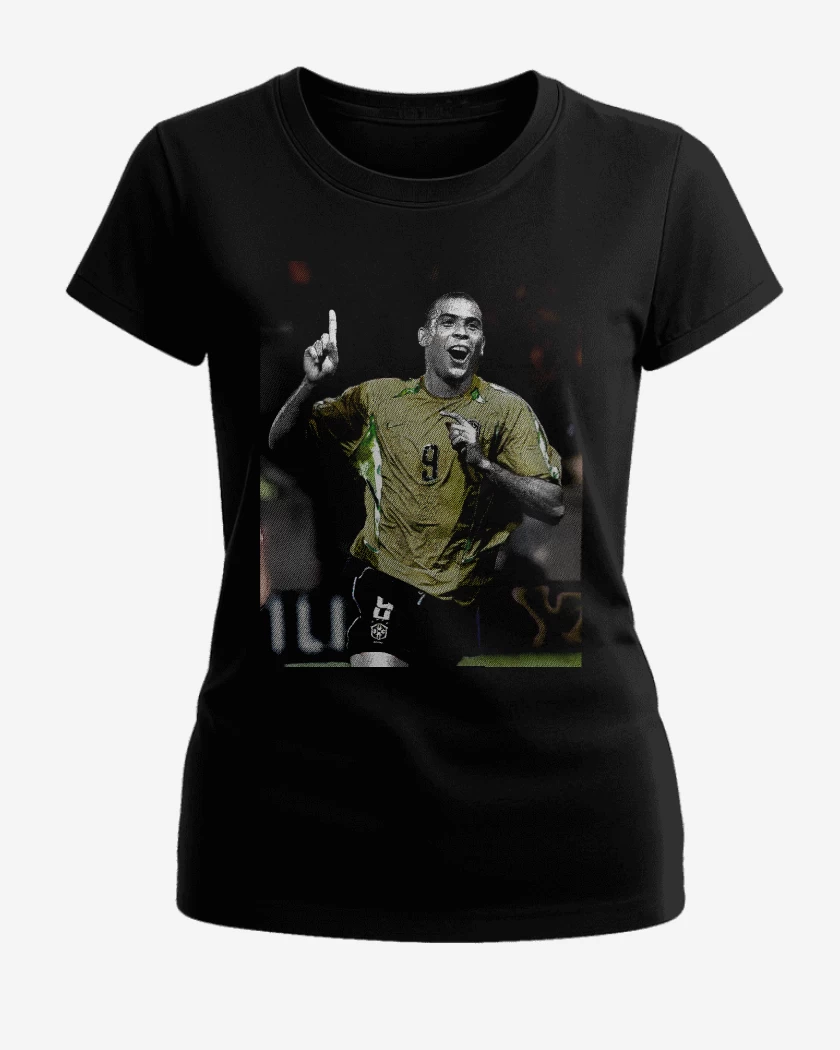 Polera de Mujer Negro de Ronaldo Brasil 
