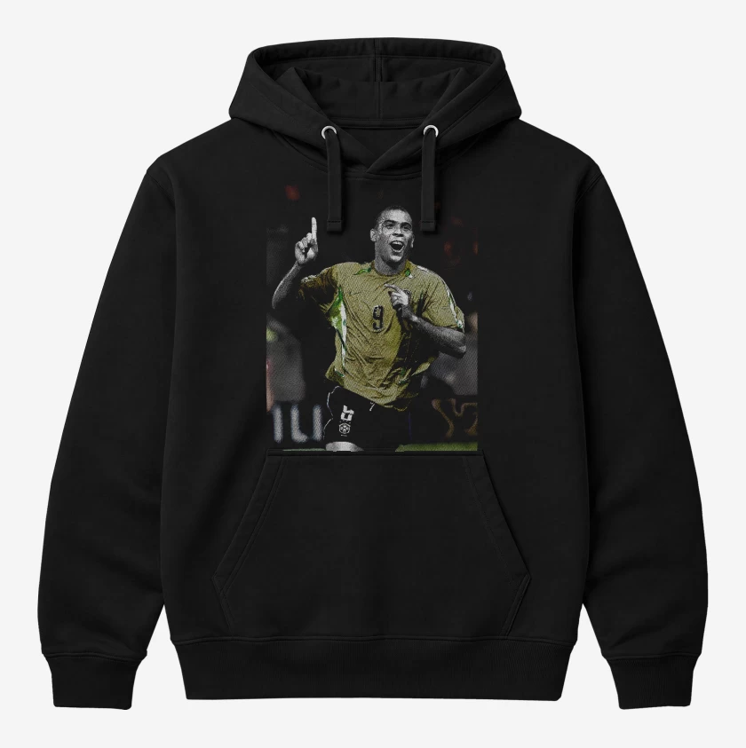 Polerón Canguro Negro de Ronaldo Brasil 