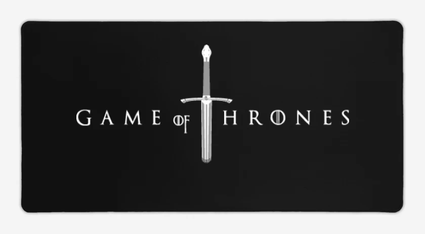 Mouse pad Gamer Negro de Logo GOT