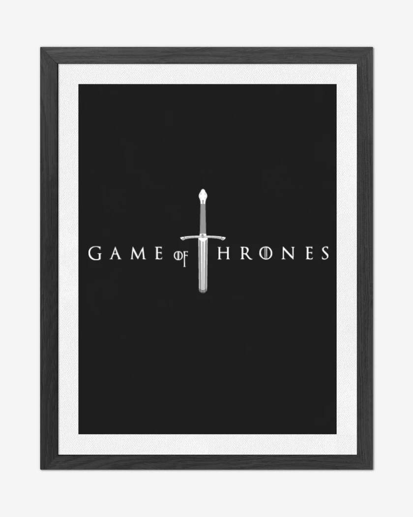 Cuadro decorativo Negro de Logo GOT
