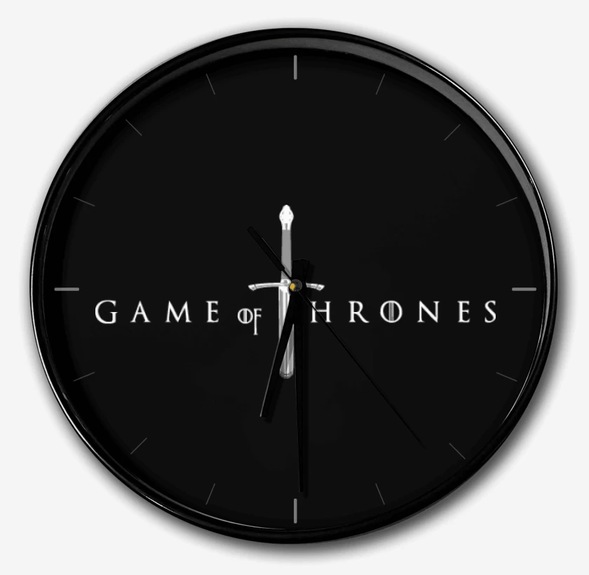 Reloj Negro de Logo GOT