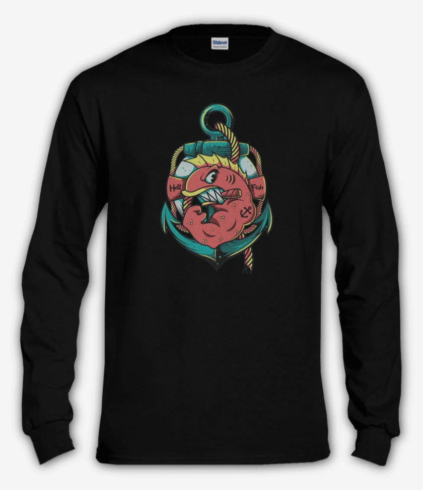 Polera manga larga Los peces del infierno
