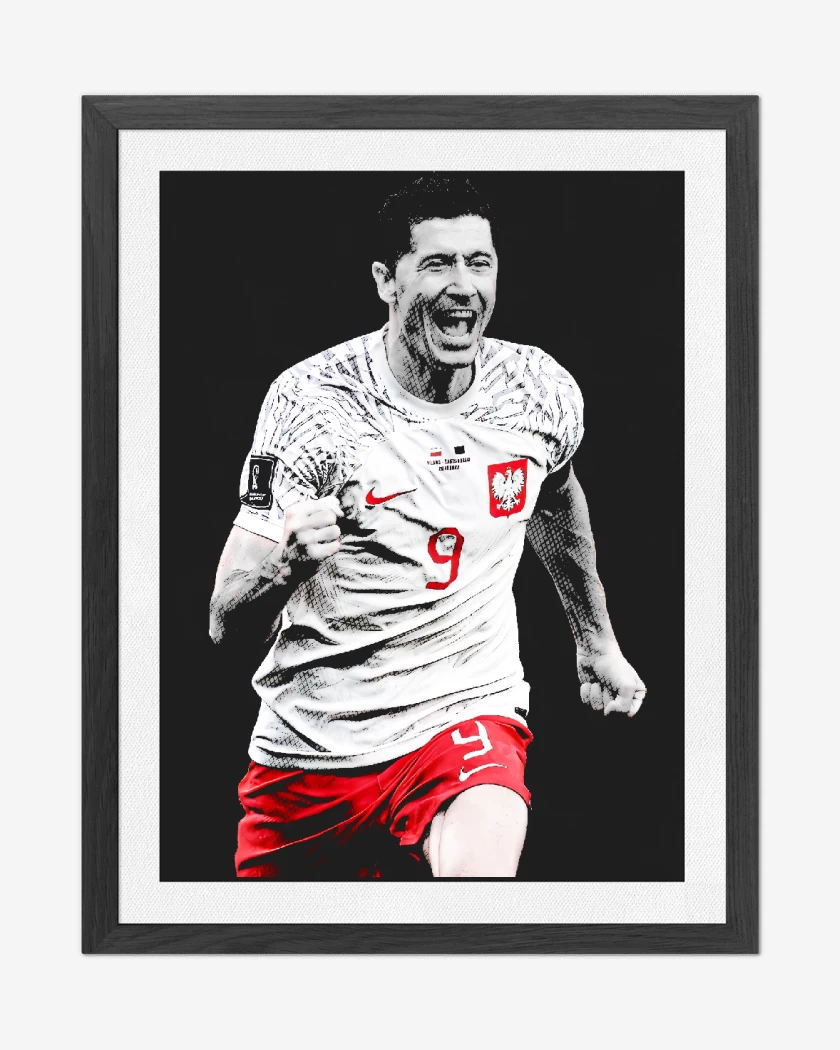 Cuadro decorativo Robert Lewandowski Polonia