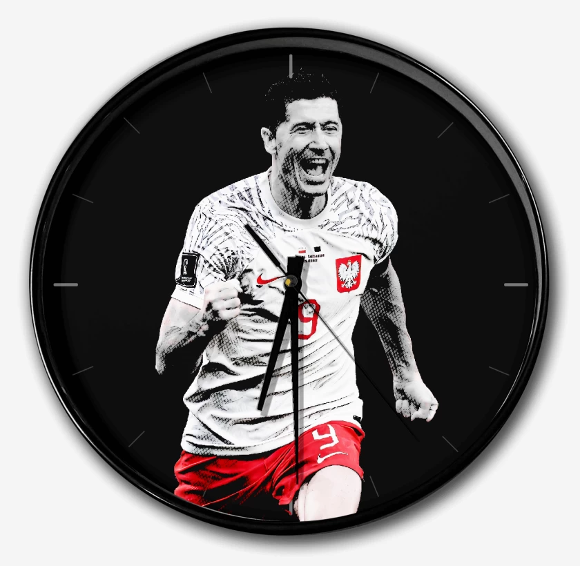 Reloj Negro de Robert Lewandowski Polonia
