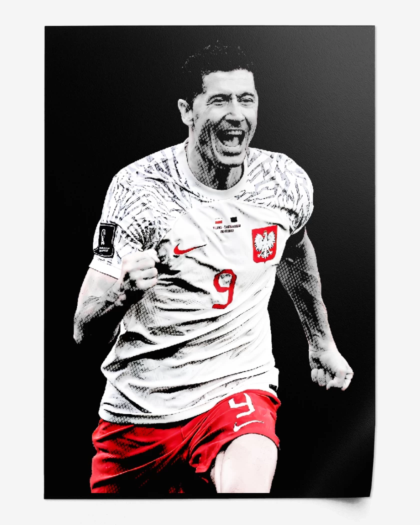 Print Robert Lewandowski Polonia