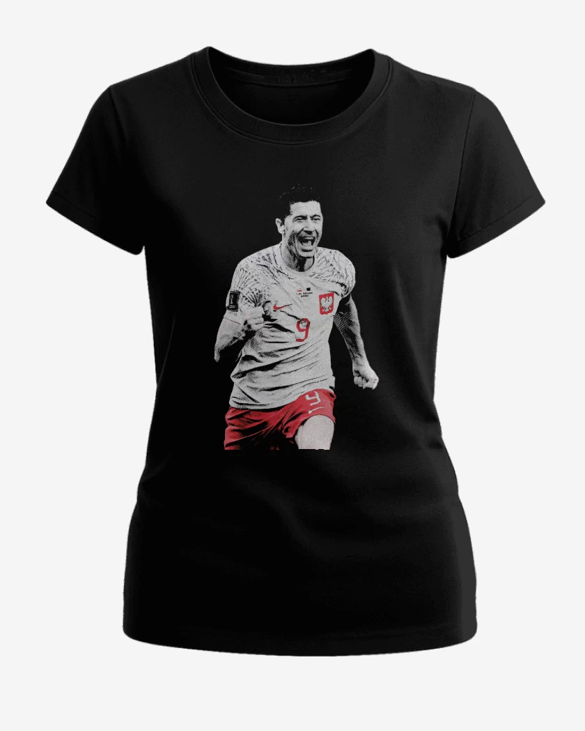 Polera de Mujer Negro de Robert Lewandowski Polonia