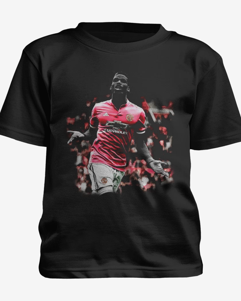 Polera de niño Negro de Pogba Man United