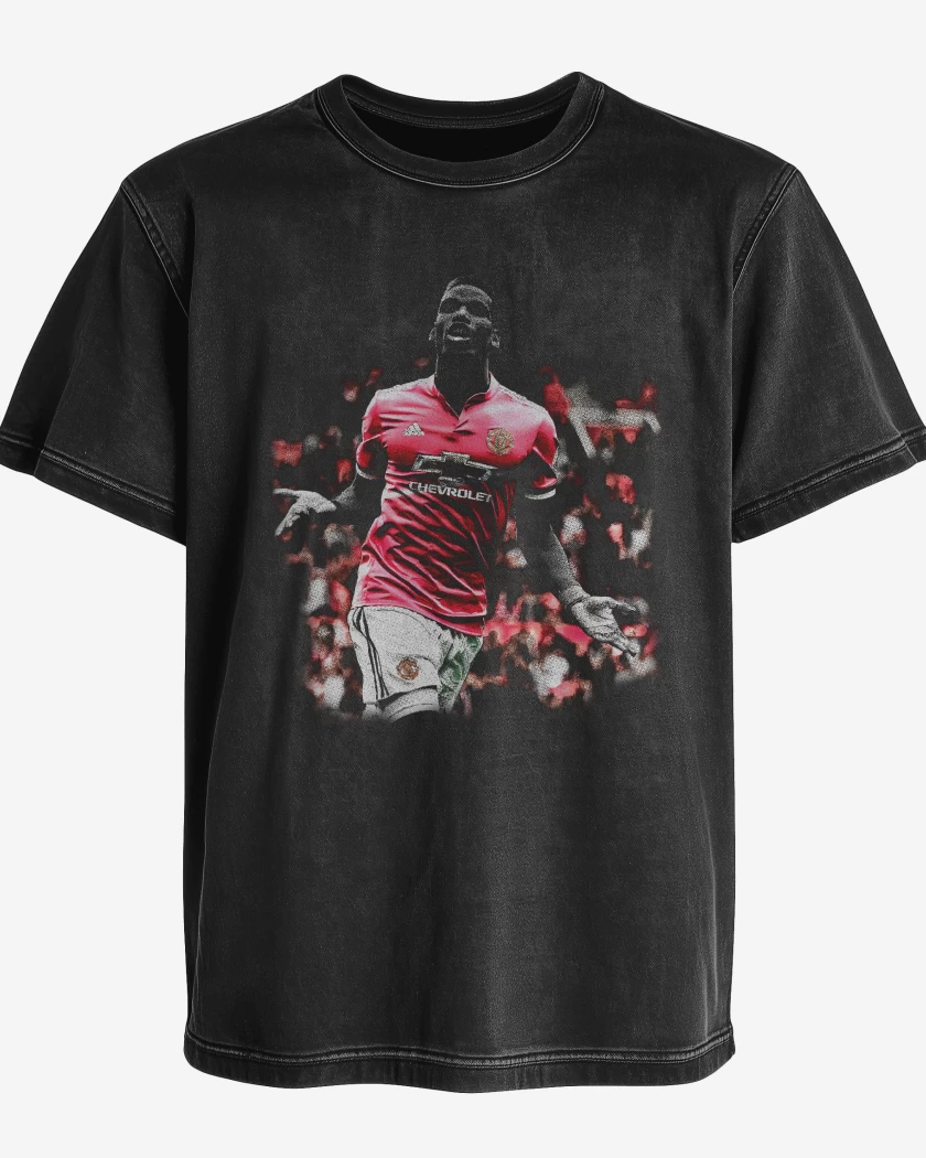 Polera desgastada Pogba Man United