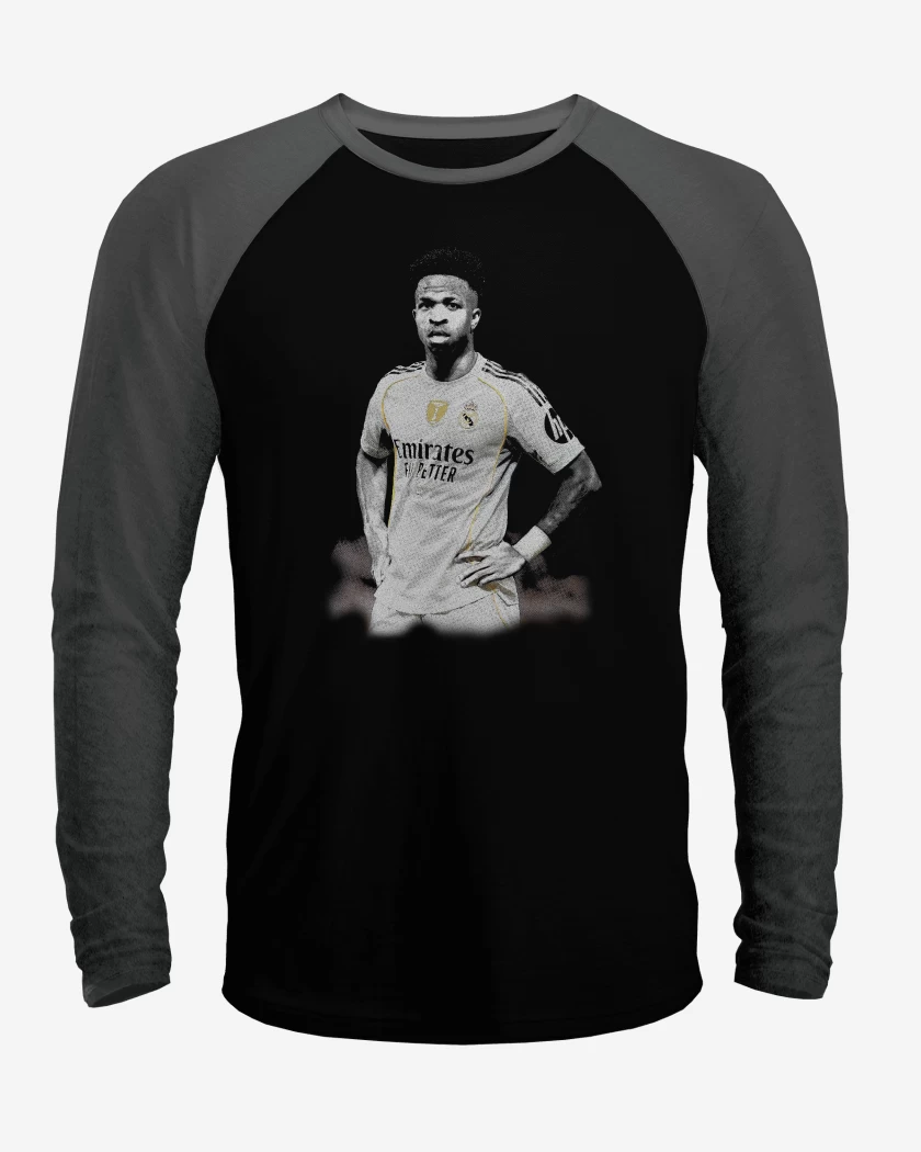 Polera Raglan Vinicius Jr Real madrid