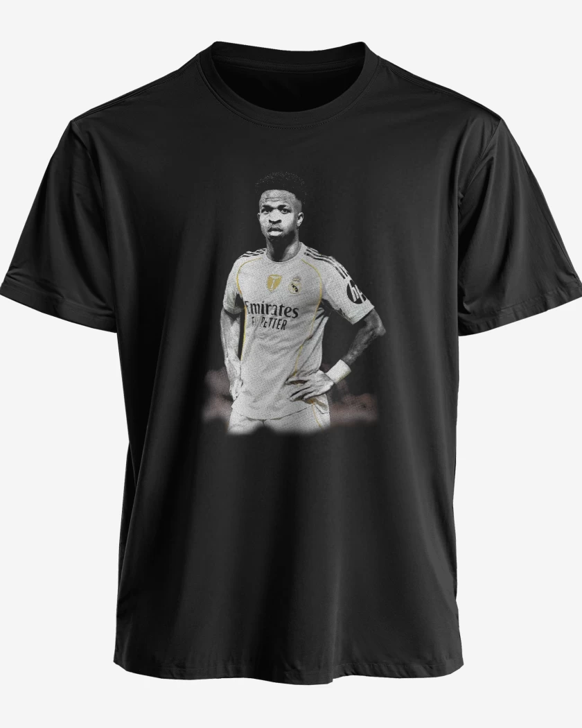 Polera premium Negro de Vinicius Jr Real madrid