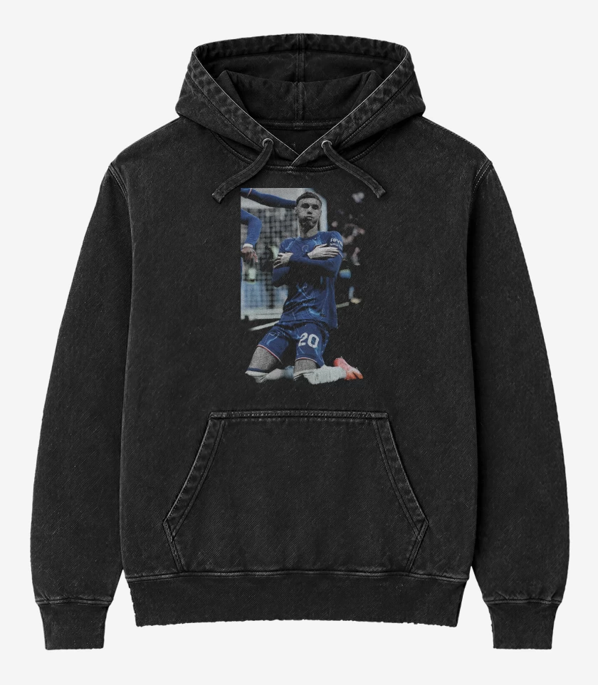 Poleron Canguro Acid Wash Cole Palmer Chelsea 
