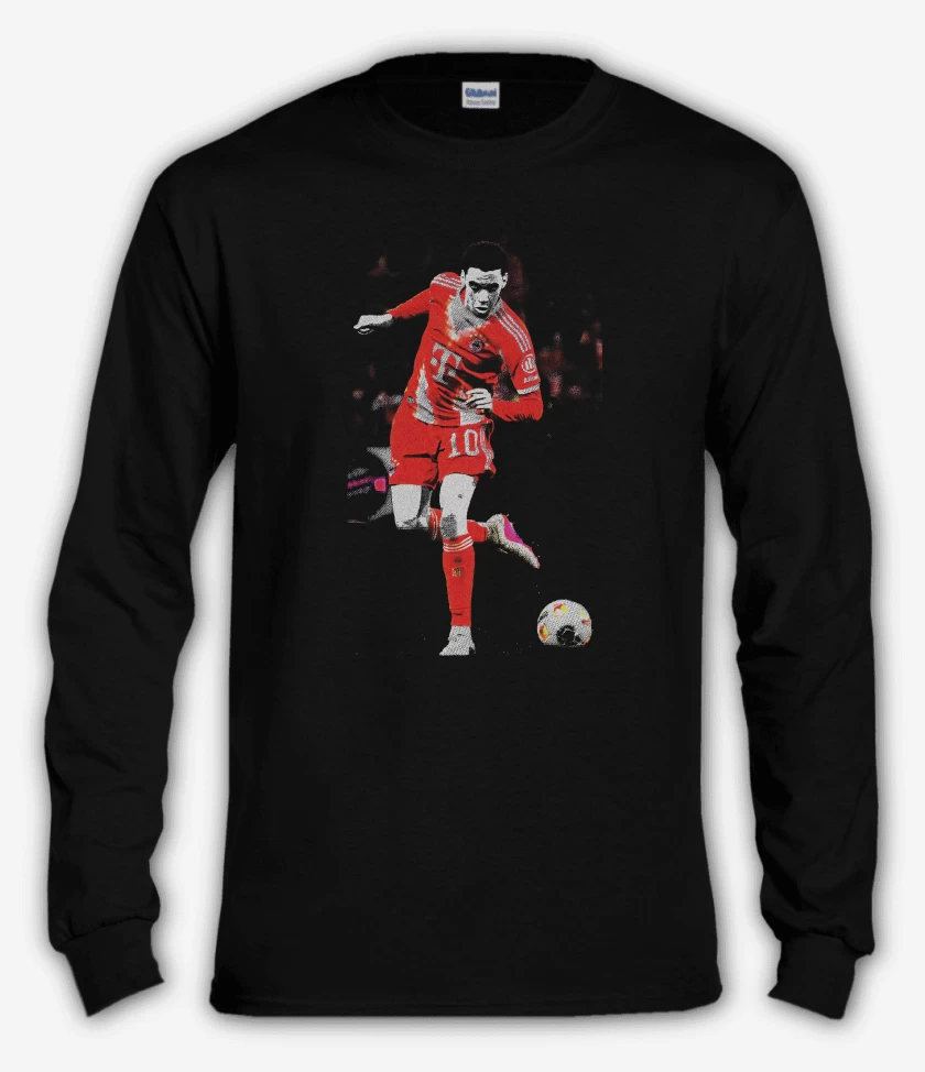 Polera manga larga Negro de Musiala bayer munich