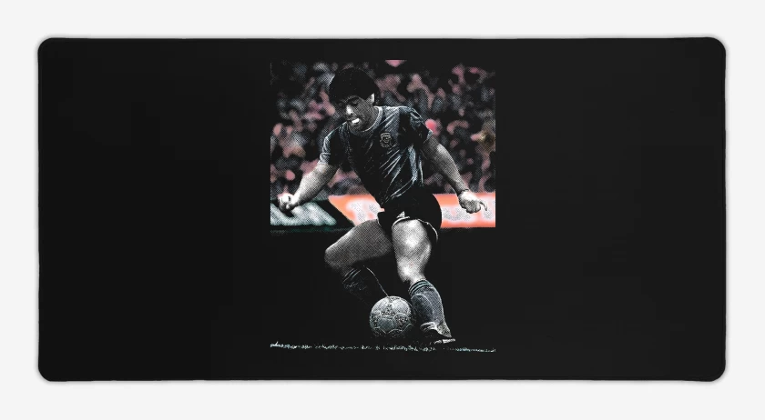 Mouse pad Gamer Negro de Maradona Argentina