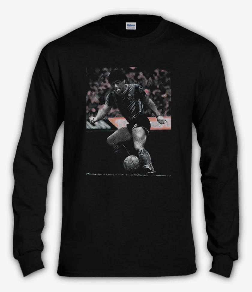 Polera manga larga Negro de Maradona Argentina