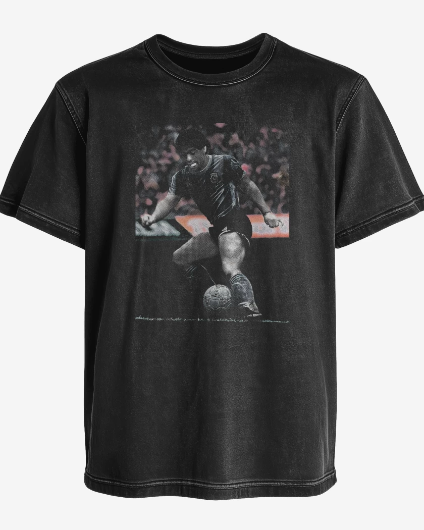 Polera desgastada Maradona Argentina