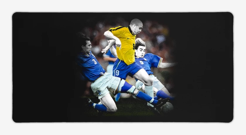 Mouse pad Gamer Ronaldo vs Maldini y Cannavaro