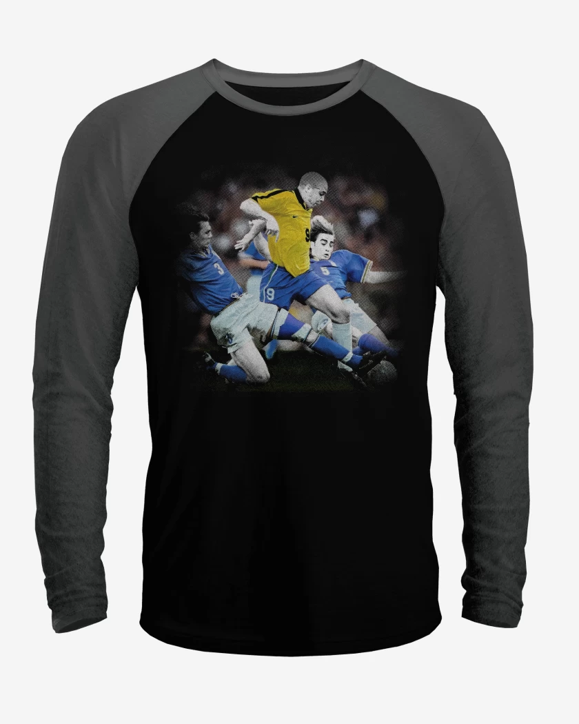 Polera Raglan Ronaldo vs Maldini y Cannavaro