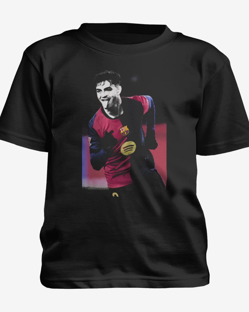 Polera de niño Negro de Pedri Barcelona 