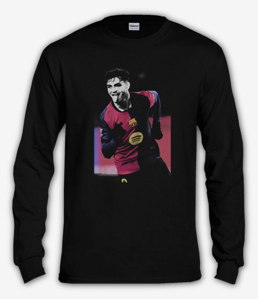Polera manga larga Negro de Pedri Barcelona 