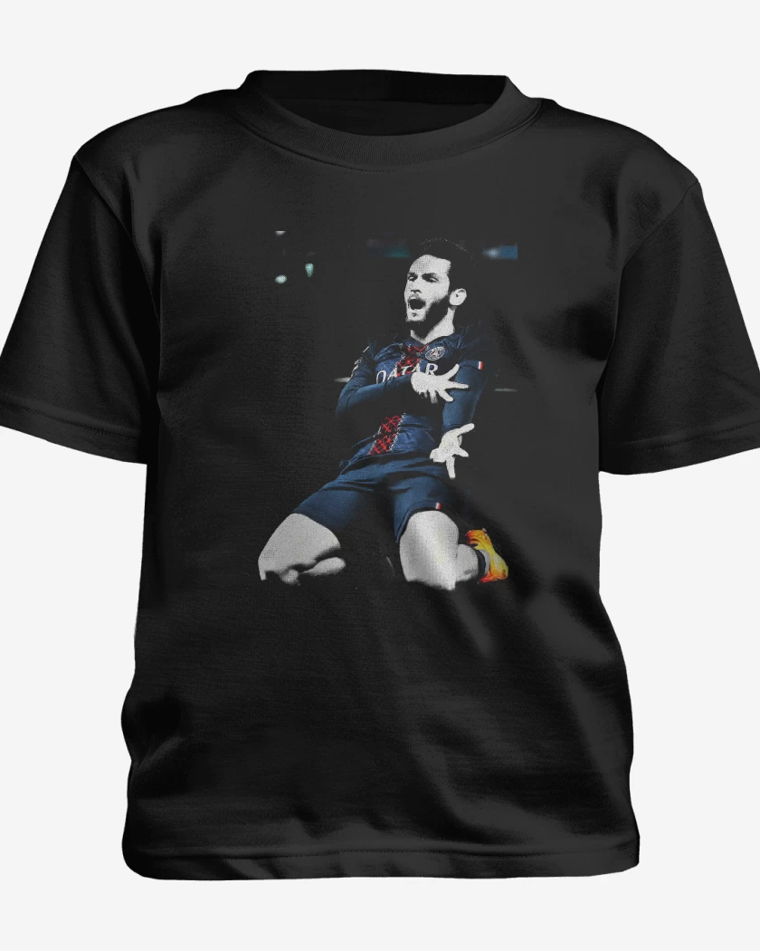 Polera de niño Negro de Khvicha Kvaratskhelia PSG