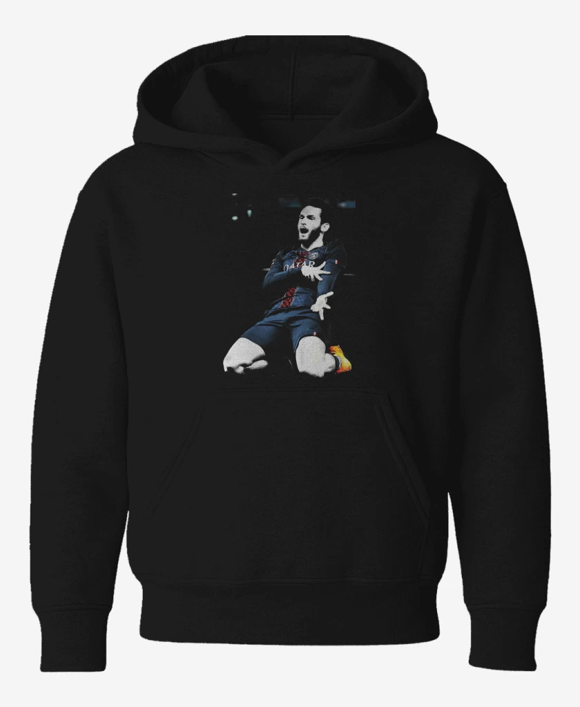 Poleron de niño Negro de Khvicha Kvaratskhelia PSG