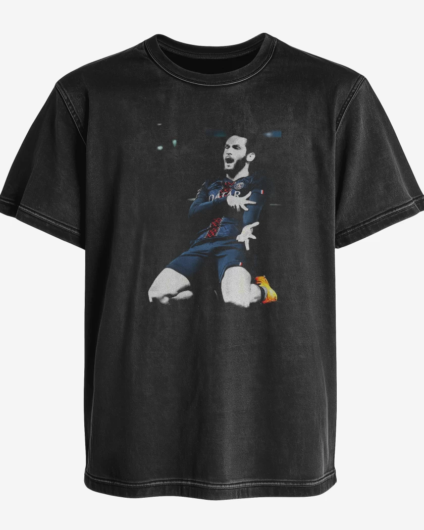 Polera desgastada Khvicha Kvaratskhelia PSG