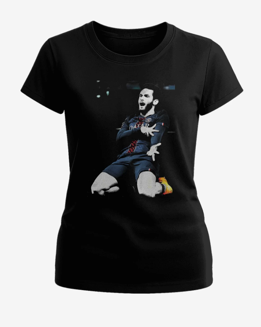Polera de Mujer Negro de Khvicha Kvaratskhelia PSG