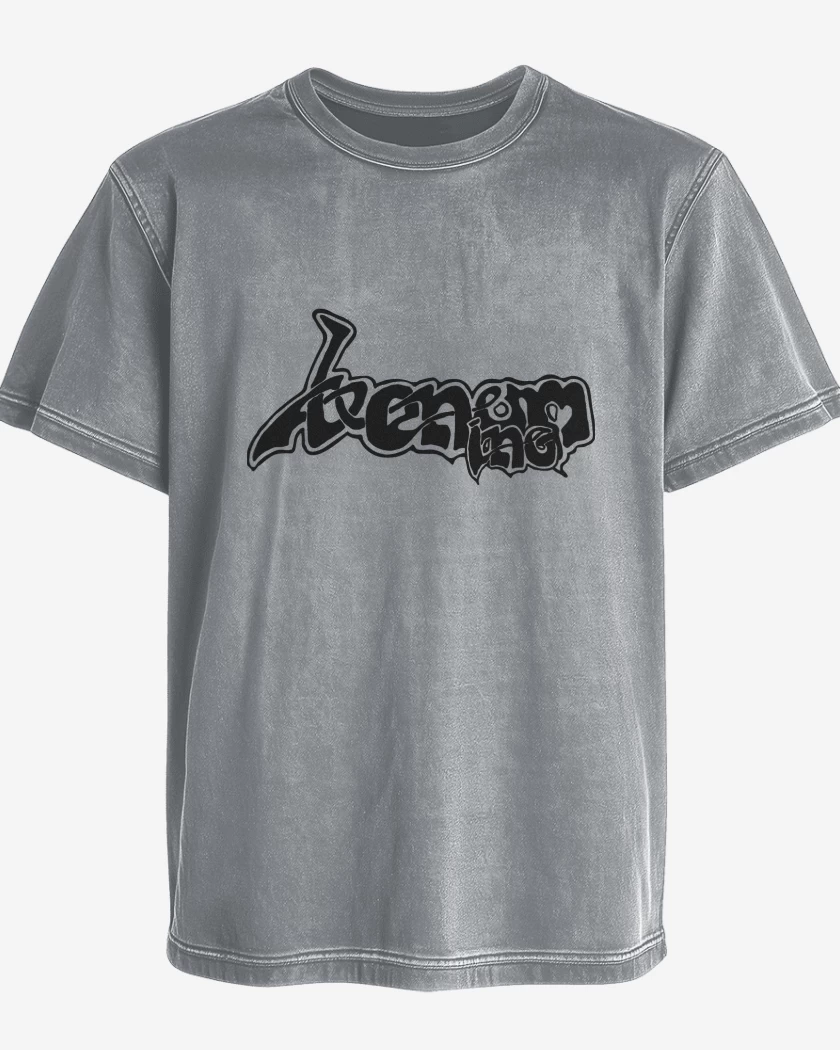 Polera desgastada Gris Melange de Venom Inc