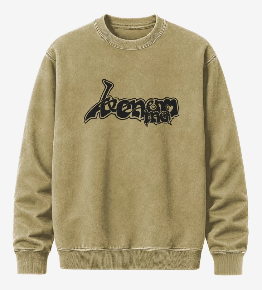 Poleron Polo Acid Wash Beige de Venom Inc