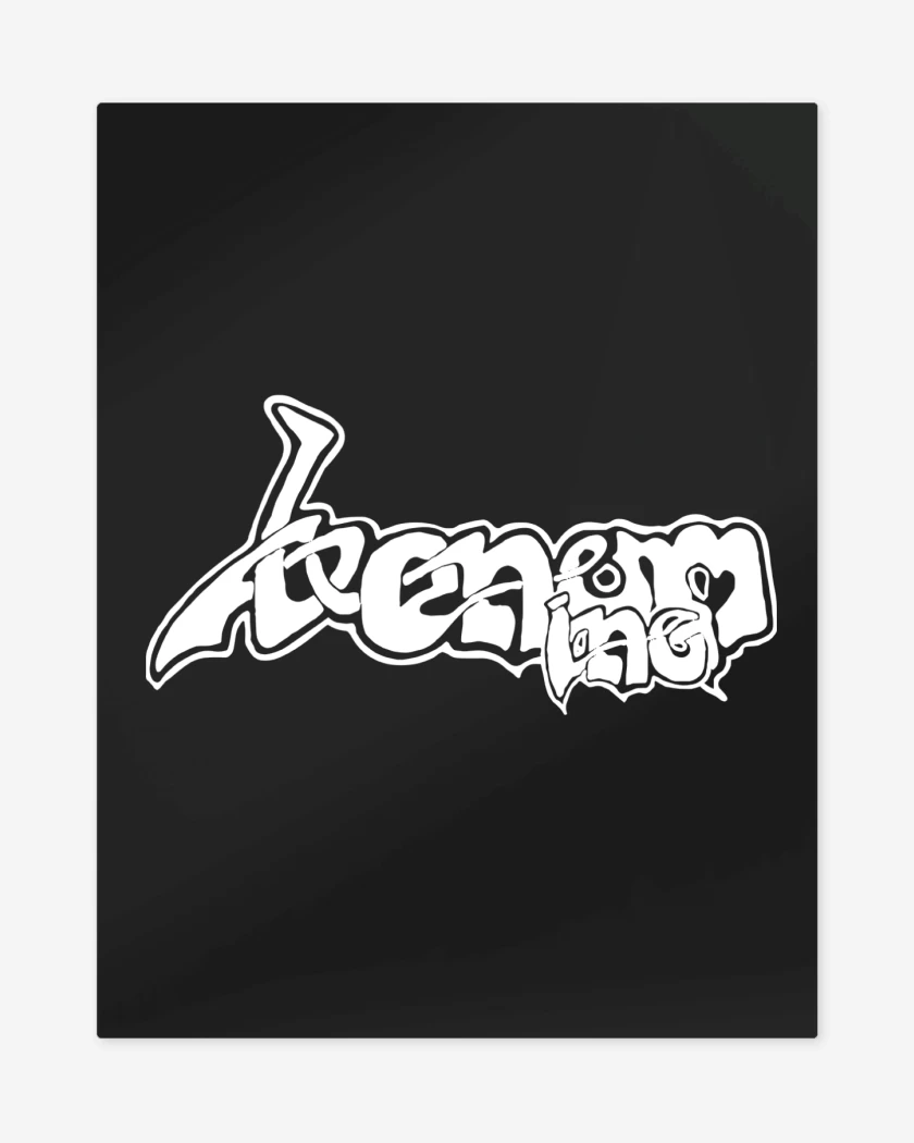 Print metalico Negro de Venom Inc Logo