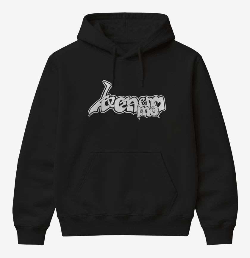 Poleron Canguro básico Negro de Venom Inc Logo