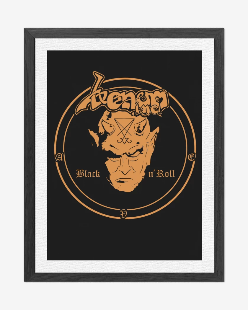 Cuadro decorativo Negro de Venom Inc Black n Roll