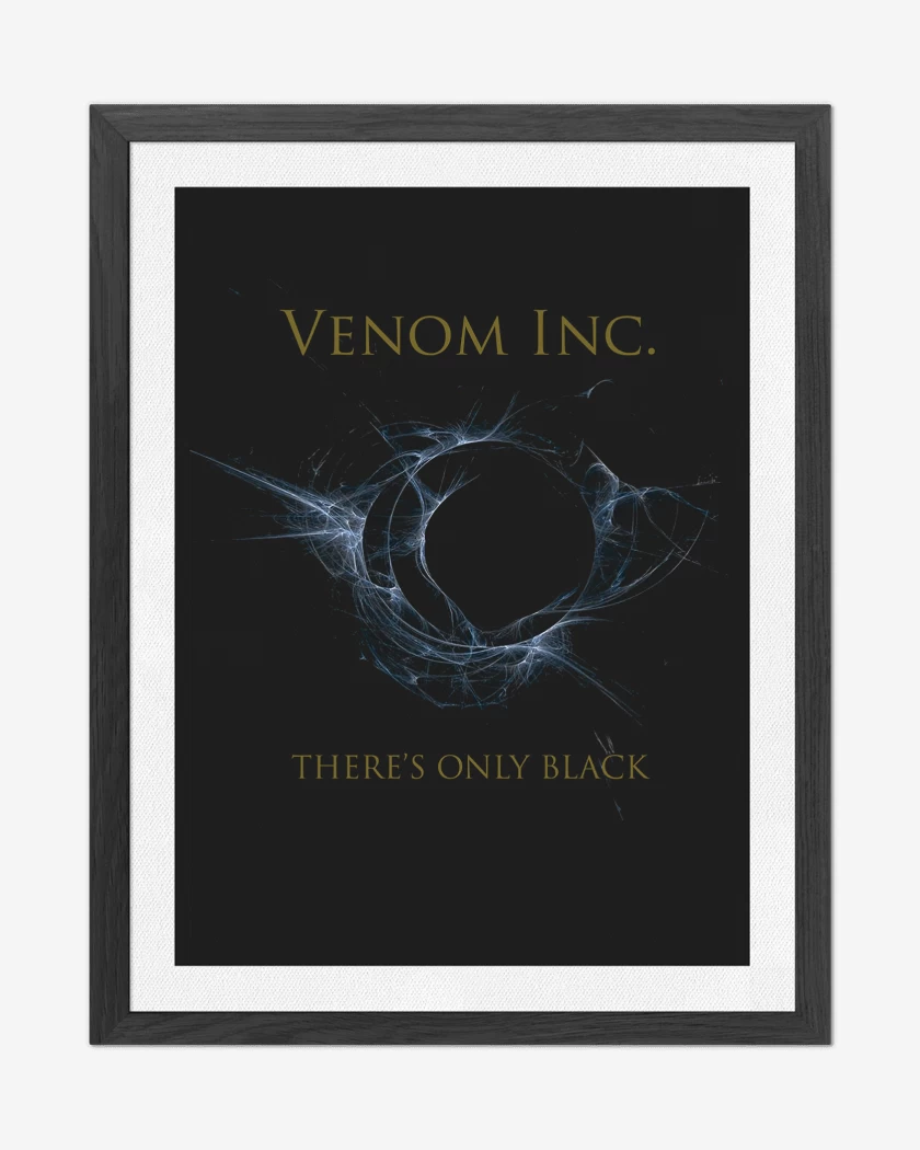 Cuadro decorativo Negro de Venom Inc Theres Only Black