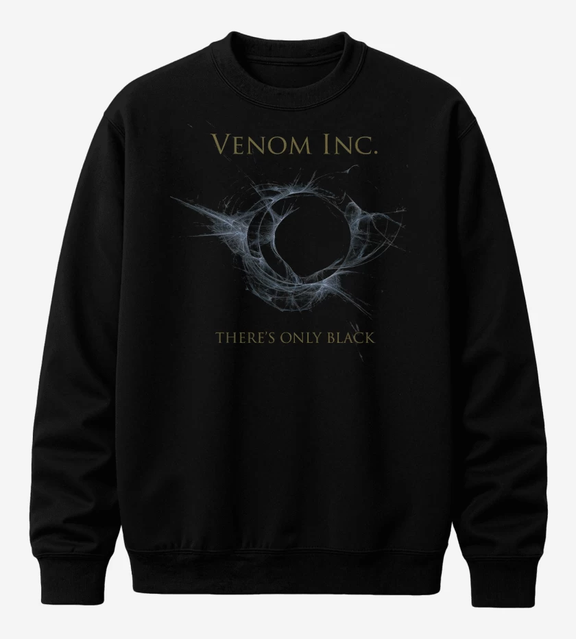 Poleron polo Negro de Venom Inc Theres Only Black
