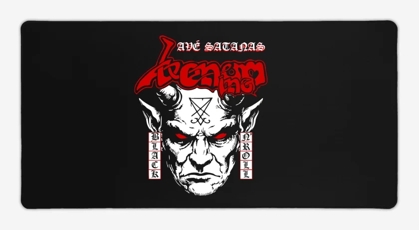 Mouse pad Gamer Negro de Venom Inc Ave Satanas