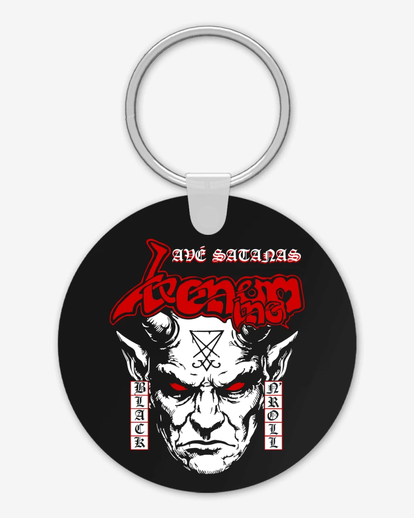 Llavero Negro de Venom Inc Ave Satanas