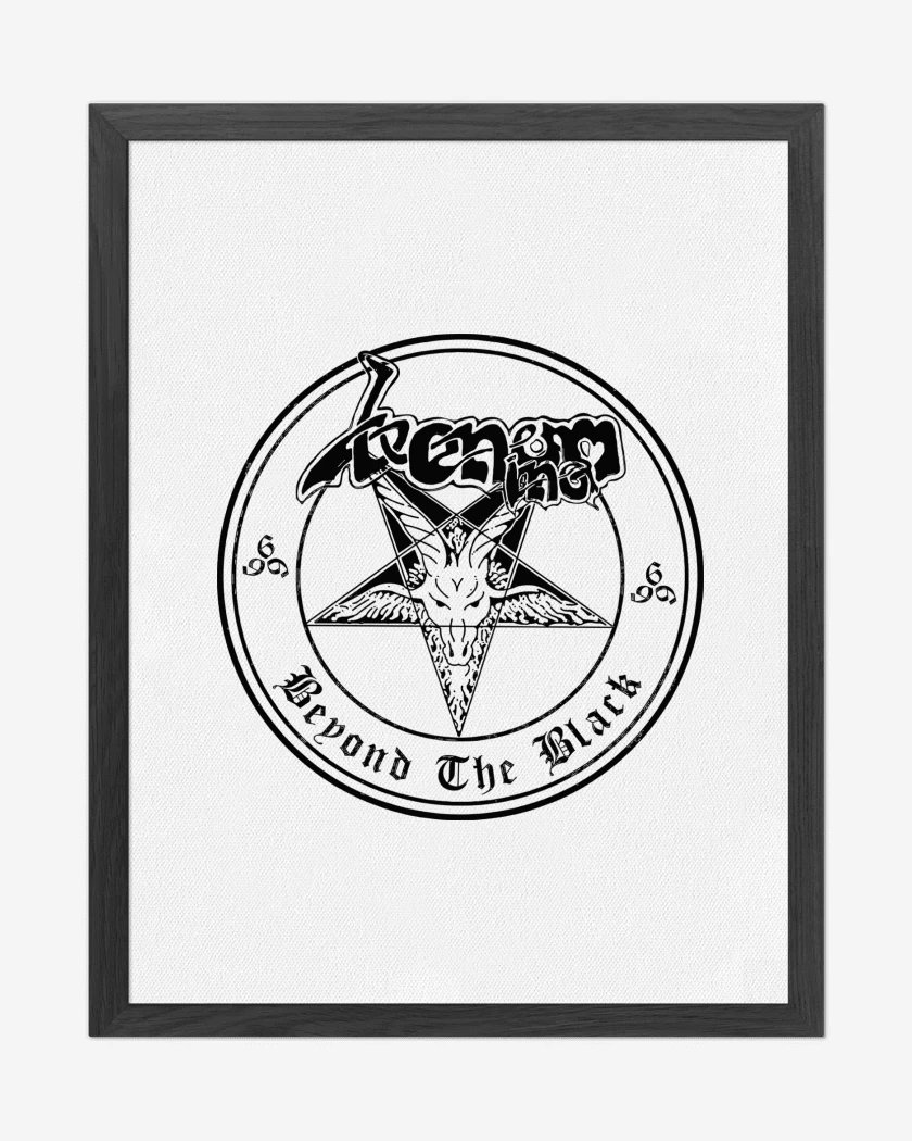 Cuadro decorativo Blanco de Venom Inc Beyond the Black