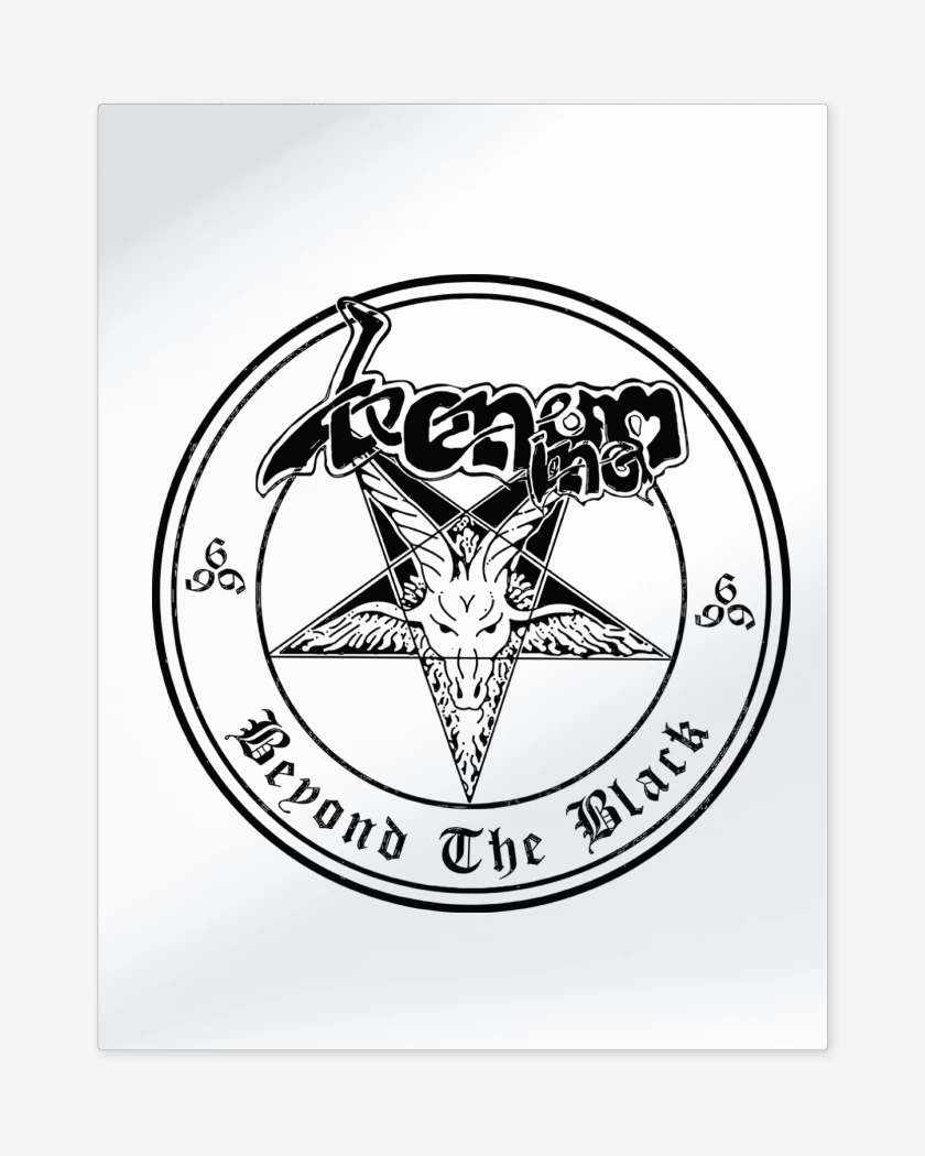 Print metalico Blanco de Venom Inc Beyond the Black