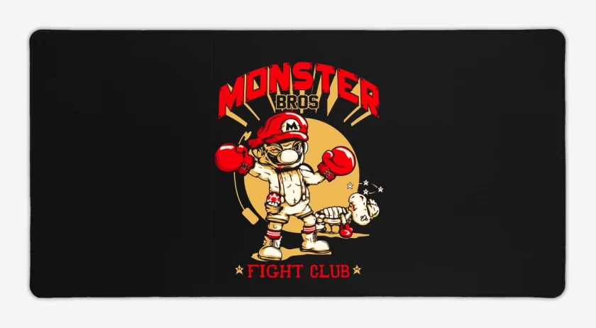 Mouse pad Gamer Negro de Monster bross